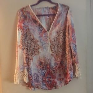 Boho print blouse 👚